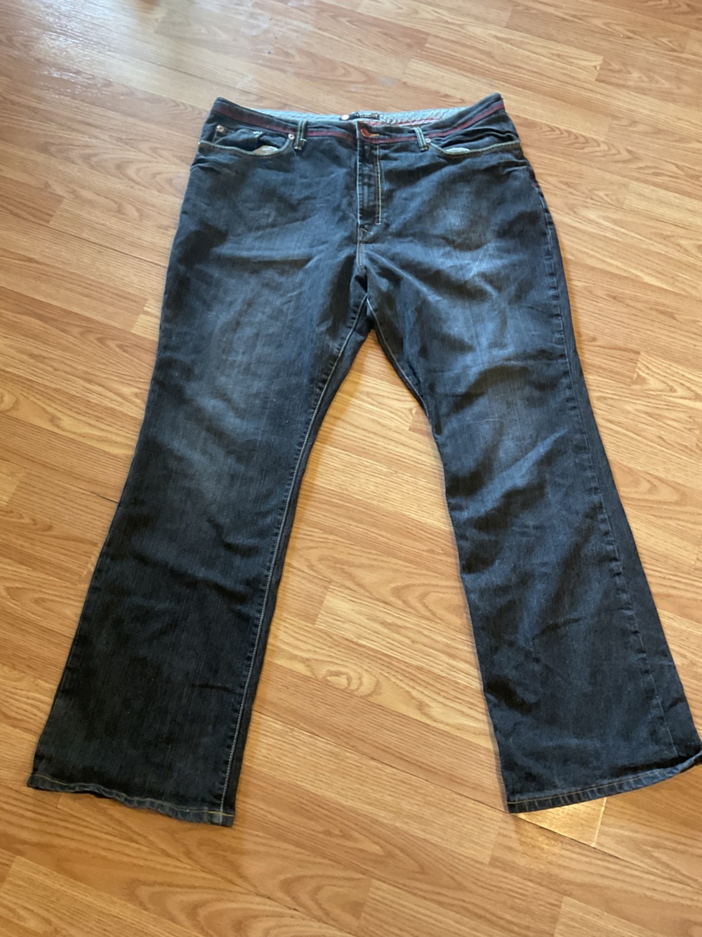 Dark Wash Women's Bootcut Jeans - Black Sz.24 Stretchy 44x33